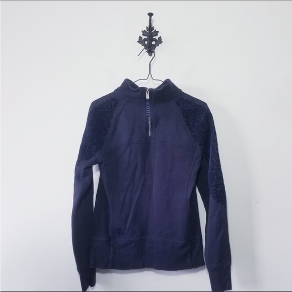 Lululemon Floral Flock Pullover Black, S/6 - Picture 3 of 3